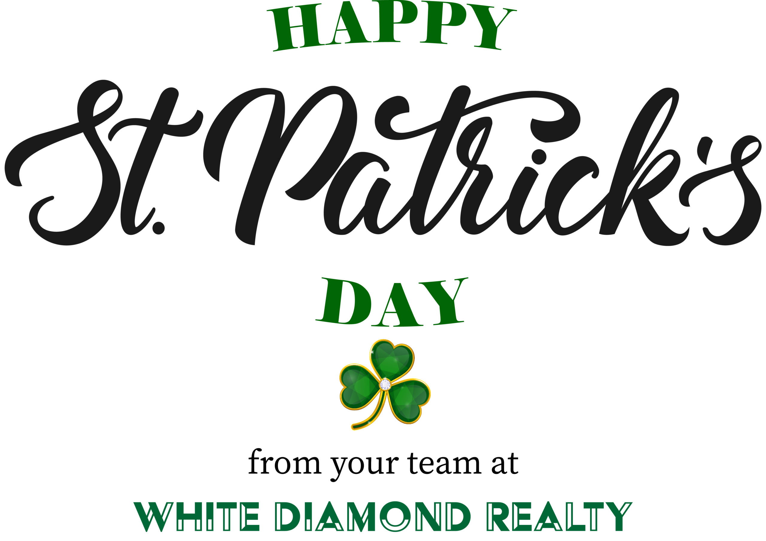Happy St. Patrick's Day from White Diamond